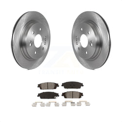Rear Disc Brake Rotors And Semi-Metallic Pads Kit For 2019-2019 Chevrolet Silverado 1500 LD GMC Sierra Limited With Electric Parking K8S-103502