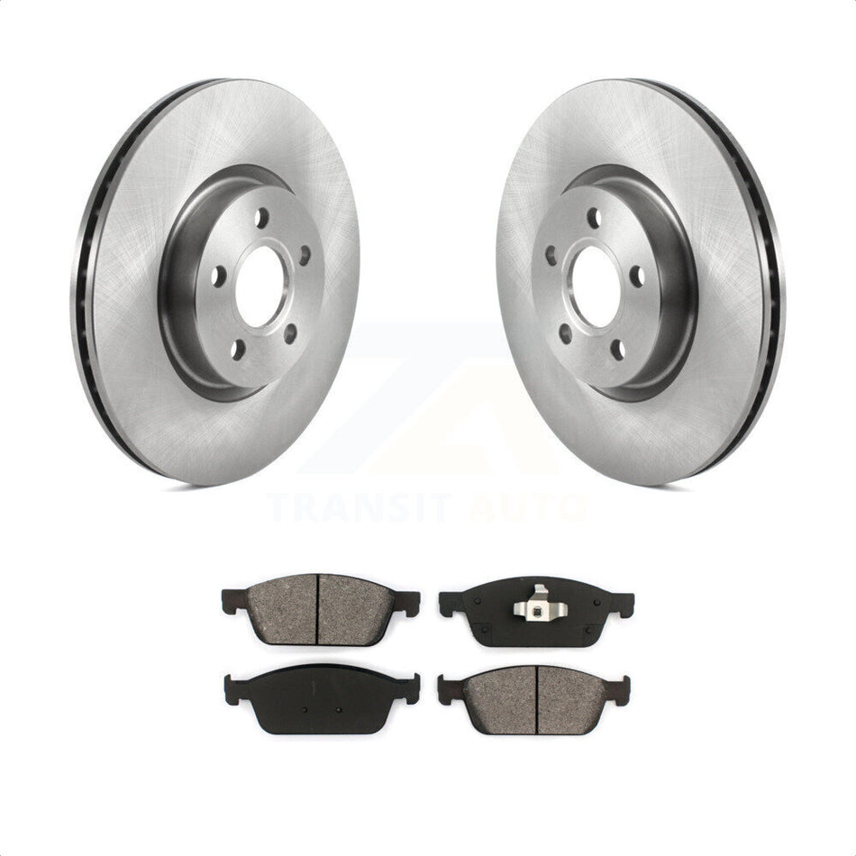 Front Disc Brake Rotors And Semi-Metallic Pads Kit For Ford Connect K8S-103513 by Transit Auto