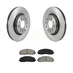 Front Disc Brake Rotors And Semi-Metallic Pads Kit For Jeep Wrangler Gladiator K8S-103515
