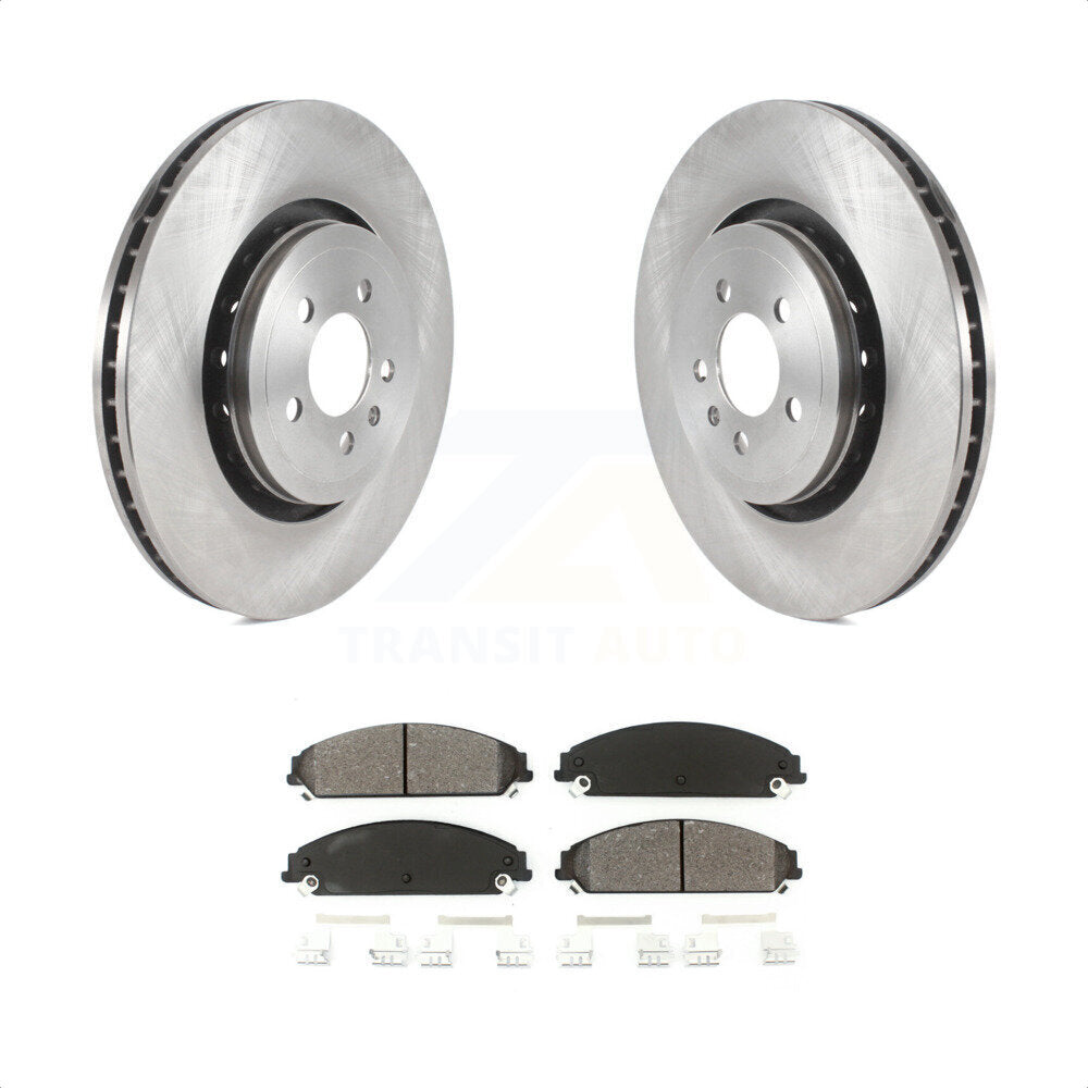 Front Disc Brake Rotors And Semi-Metallic Pads Kit For Dodge Charger With 355mm Diameter Rotor K8S-103521 by Transit Auto