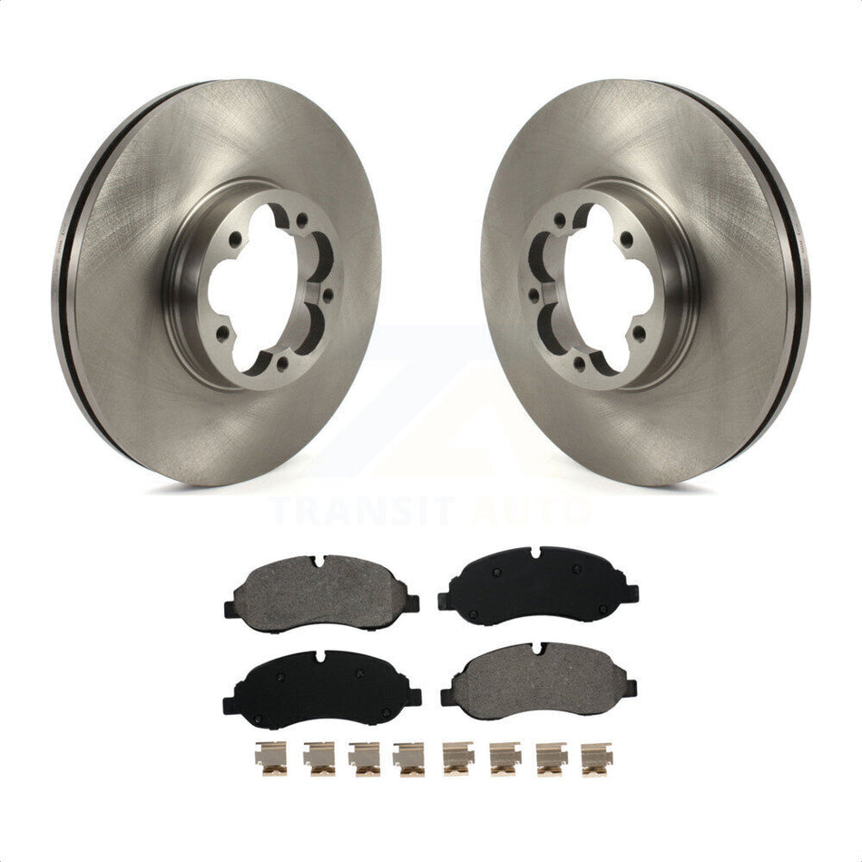 Front Disc Brake Rotors And Semi-Metallic Pads Kit For Ford Transit-350 HD K8S-103525 by Transit Auto