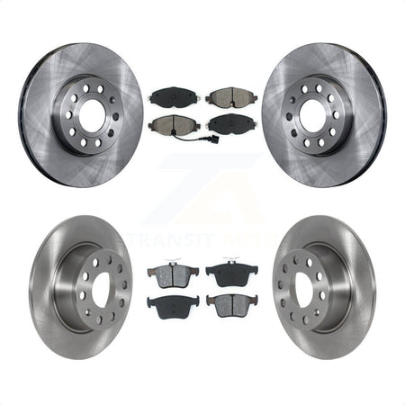 Front Rear Disc Brake Rotors And Semi-Metallic Pads Kit For Volkswagen Jetta Taos K8S-103529 by Transit Auto