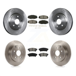 Front Rear Disc Brake Rotors And Semi-Metallic Pads Kit For 2016-2019 Toyota Mirai K8S-103546