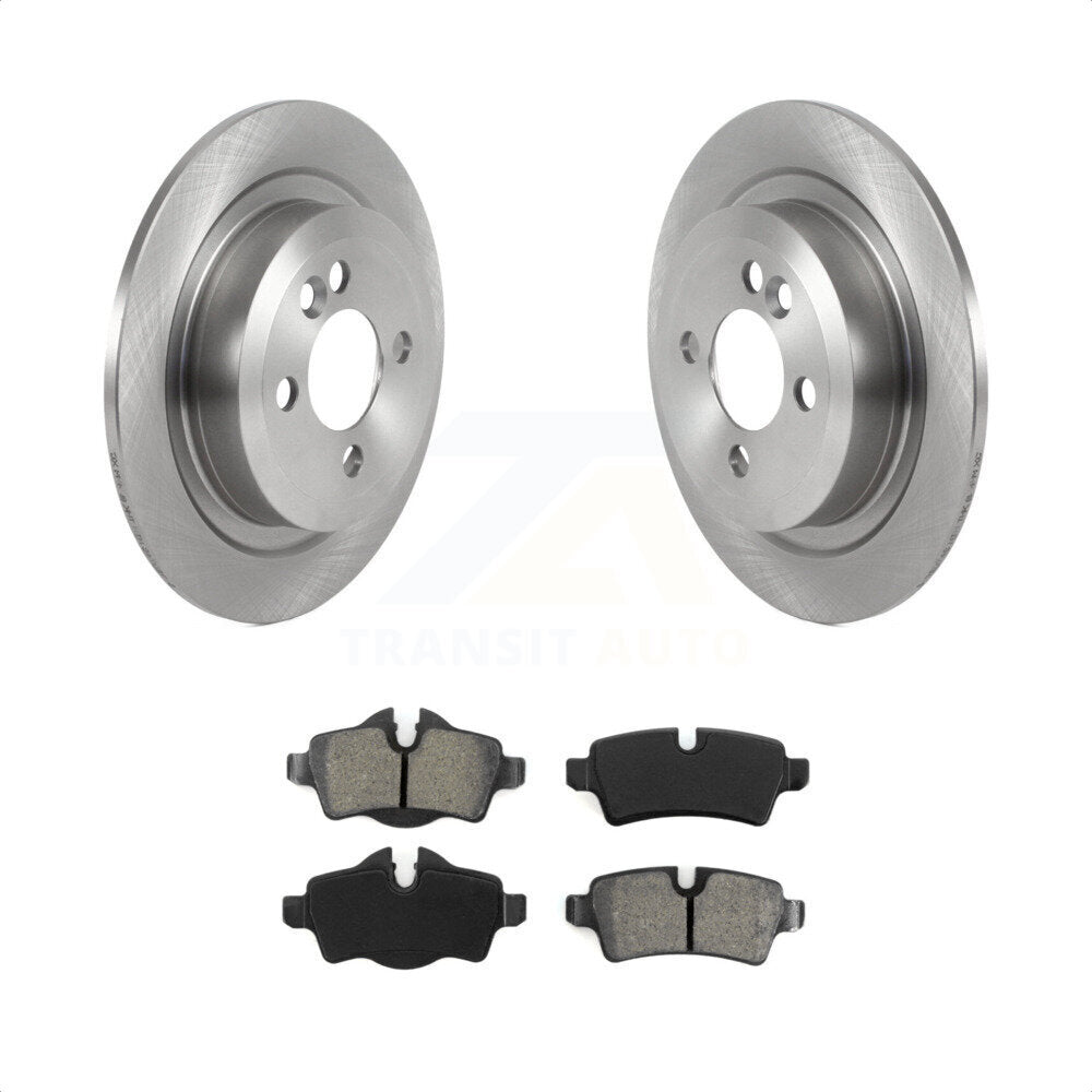 Rear Disc Brake Rotors And Semi-Metallic Pads Kit For Mini Cooper K8S-103560 by Transit Auto