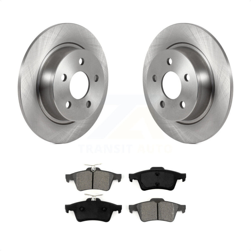 Rear Disc Brake Rotors And Semi-Metallic Pads Kit For Ford Connect K8S-103563 by Transit Auto