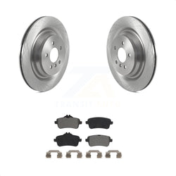 Rear Disc Brake Rotors And Semi-Metallic Pads Kit For Mercedes-Benz GLS450 GL450 GLS550 GL350 GL550 ML400 ML250 ML63 AMG GLS350d K8S-103567