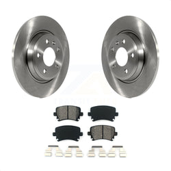 Rear Disc Brake Rotors And Semi-Metallic Pads Kit For 2009 Audi A4 Quattro Convertible With 300mm Diameter Rotor K8S-103575
