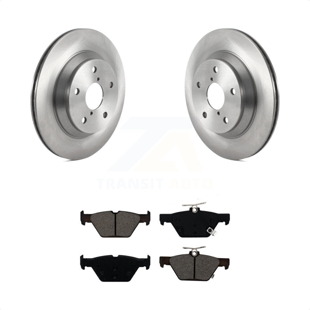 Rear Disc Brake Rotors And Semi-Metallic Pads Kit For Subaru Forester K8S-103578 by Transit Auto