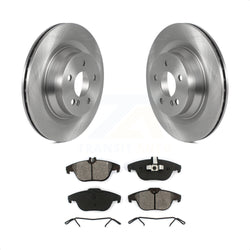 Rear Disc Brake Rotors And Semi-Metallic Pads Kit For Mercedes-Benz E550 With 320mm Diameter Rotor K8S-103579