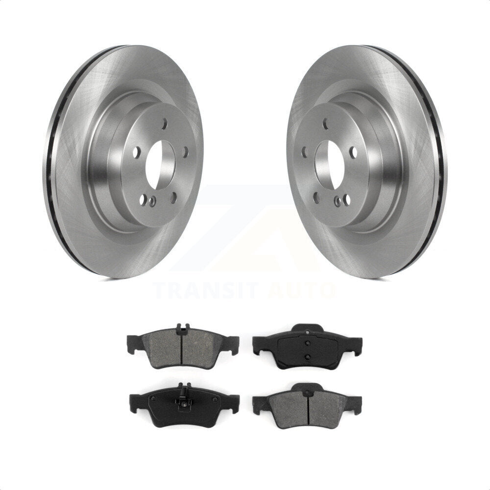 Rear Disc Brake Rotors And Semi-Metallic Pads Kit For Mercedes-Benz CLS550 E550 K8S-103580 by Transit Auto