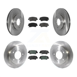 Front Rear Disc Brake Rotors And Semi-Metallic Pads Kit For Kia Niro Hyundai Ioniq K8S-103601