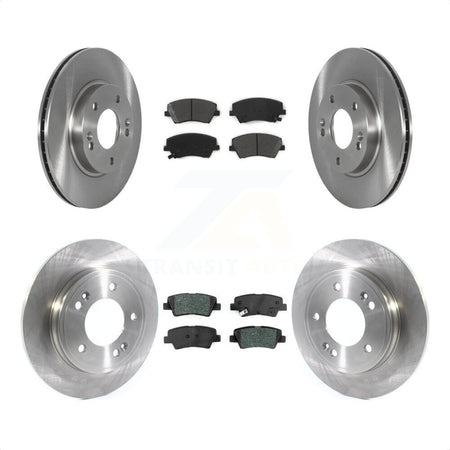 Front Rear Disc Brake Rotors And Semi-Metallic Pads Kit For Kia Niro Hyundai Ioniq K8S-103601 by Transit Auto