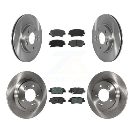 Front Rear Disc Brake Rotors And Semi-Metallic Pads Kit For Kia Niro Hyundai Ioniq K8S-103602 by Transit Auto