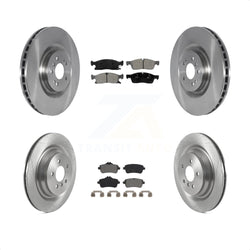 Front Rear Disc Brake Rotors And Semi-Metallic Pads Kit For Mercedes-Benz GLS450 GL450 GL350 ML250 K8S-103605
