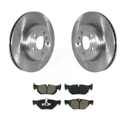 Rear Disc Brake Rotors And Semi-Metallic Pads Kit For 2013 BMW 328i xDrive 3.0L With 345mm Diameter Rotor M Sport Performance Brakes Dual Piston Caliper K8S-103606