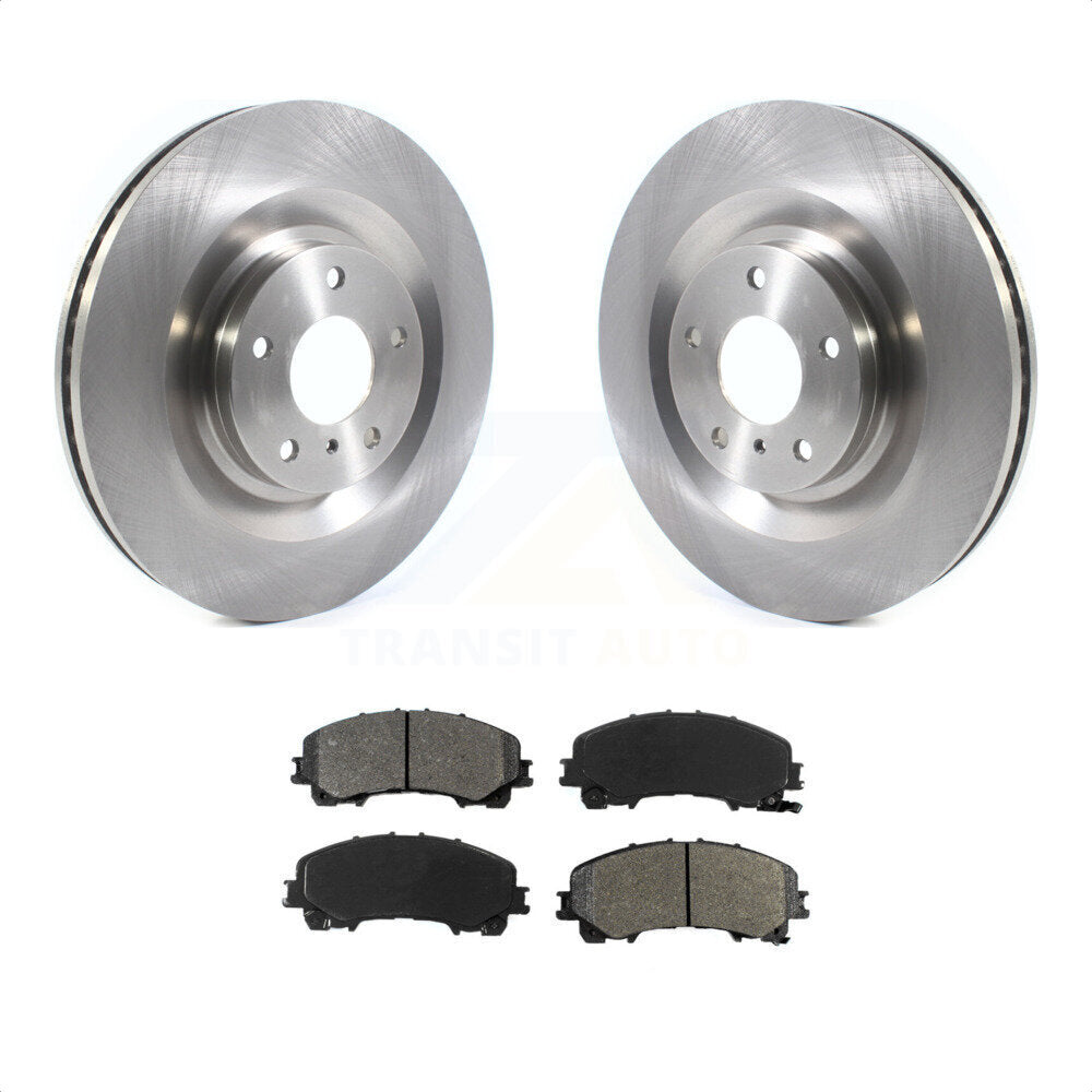 Front Disc Brake Rotors And Semi-Metallic Pads Kit For INFINITI QX50 QX55 K8S-103634 by Transit Auto