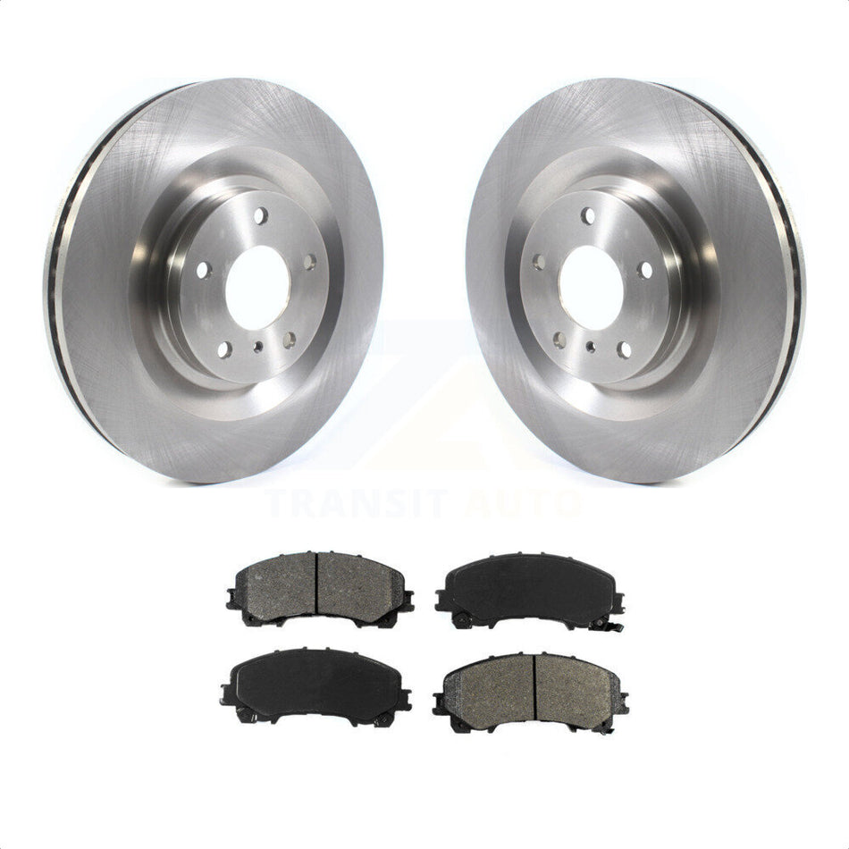 Front Disc Brake Rotors And Semi-Metallic Pads Kit For INFINITI QX50 QX55 K8S-103634 by Transit Auto