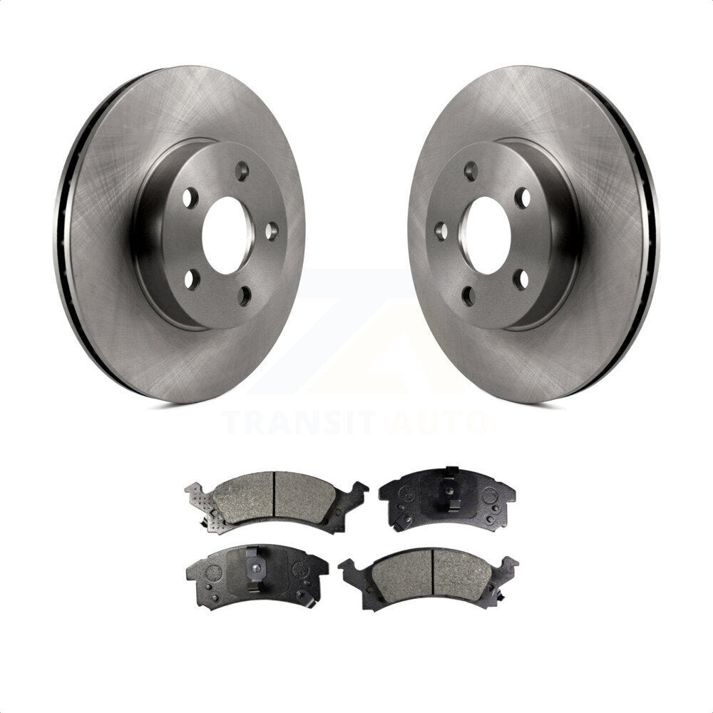 Front Disc Brake Rotors And Ceramic Pads Kit For Chevrolet Cavalier Pontiac Sunfire Grand Am Buick Skylark Corsica Oldsmobile Achieva Beretta Sunbird Cutlass Calais K8T-100006 by Transit Auto