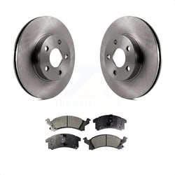 Front Disc Brake Rotors And Ceramic Pads Kit For Chevrolet Cavalier Pontiac Sunfire Grand Am Buick Skylark Corsica Oldsmobile Achieva Beretta Sunbird Cutlass Calais K8T-100006