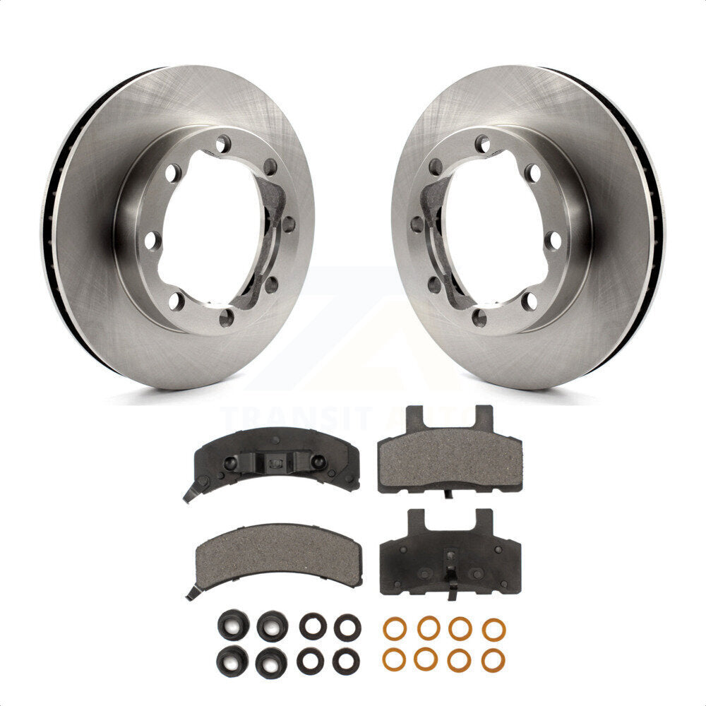 Front Disc Brake Rotors And Ceramic Pads Kit For K1500 Suburban GMC Chevrolet K2500 K8T-100009 by Transit Auto