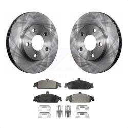 Front Disc Brake Rotors And Ceramic Pads Kit For Chevrolet Pontiac Grand Am Malibu Oldsmobile Alero Classic Cutlass K8T-100016
