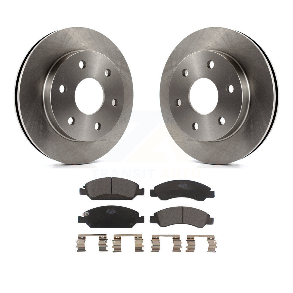 Front Disc Brake Rotors And Ceramic Pads Kit For 2007 GMC Sierra 1500 rear brakes K8T-100018 by Transit Auto