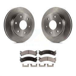 Front Disc Brake Rotors And Ceramic Pads Kit For 2006-2006 Chevrolet Express 2500 GMC Savana K8T-100019