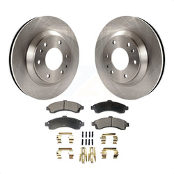 Front Disc Brake Rotors And Ceramic Pads Kit For Chevrolet Trailblazer GMC Envoy Buick Rainier Oldsmobile Bravada Isuzu Ascender K8T-100025