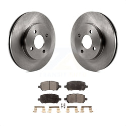 Front Disc Brake Rotors And Ceramic Pads Kit For Chevrolet Cobalt Saturn Ion Pontiac G5 Pursuit K8T-100034