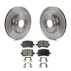 Front Disc Brake Rotors And Ceramic Pads Kit For Chevrolet Cobalt Malibu Saturn Ion HHR Pontiac G6 Pursuit K8T-100035