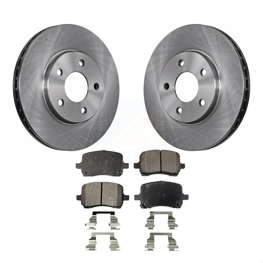 Front Disc Brake Rotors And Ceramic Pads Kit For Chevrolet Malibu K8T-100041 by Transit Auto