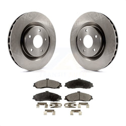 Front Disc Brake Rotors And Ceramic Pads Kit For Chevrolet Corvette Cadillac XLR K8T-100043