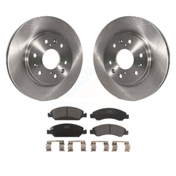 Front Disc Brake Rotors And Ceramic Pads Kit For Chevrolet Silverado 1500 GMC Sierra Tahoe Cadillac Yukon Suburban Escalade XL Classic XTS Avalanche ESV Express LD EXT Savana K8T-100047