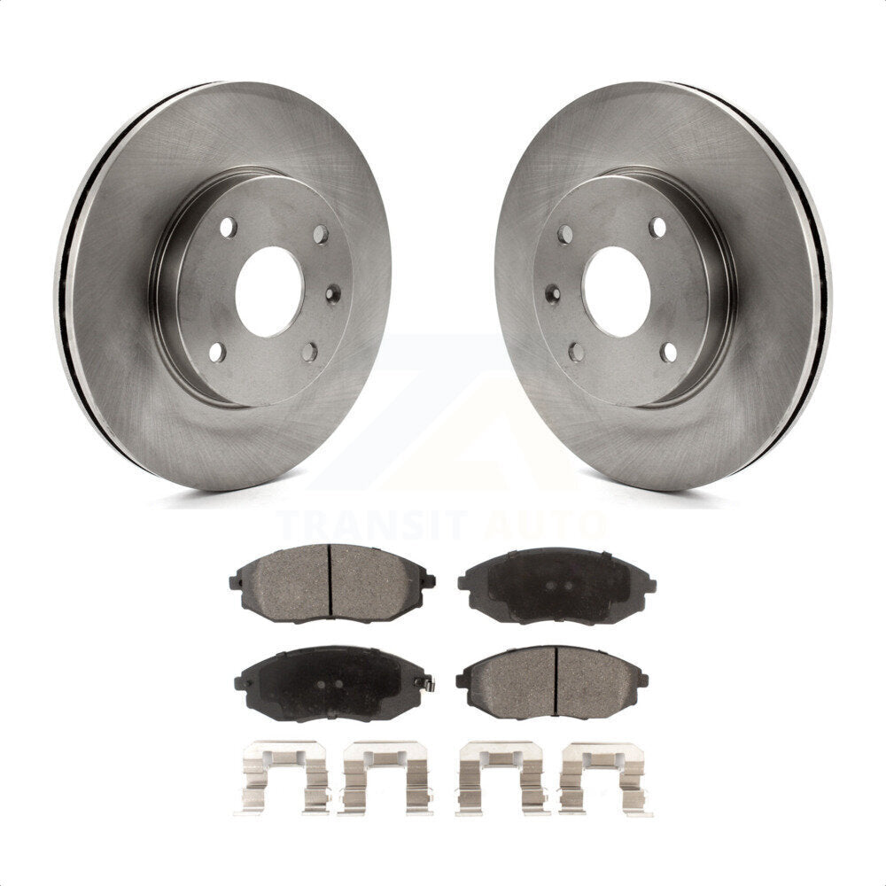 Front Disc Brake Rotors And Ceramic Pads Kit For 2004-2006 Suzuki Verona Chevrolet Epica K8T-100059 by Transit Auto