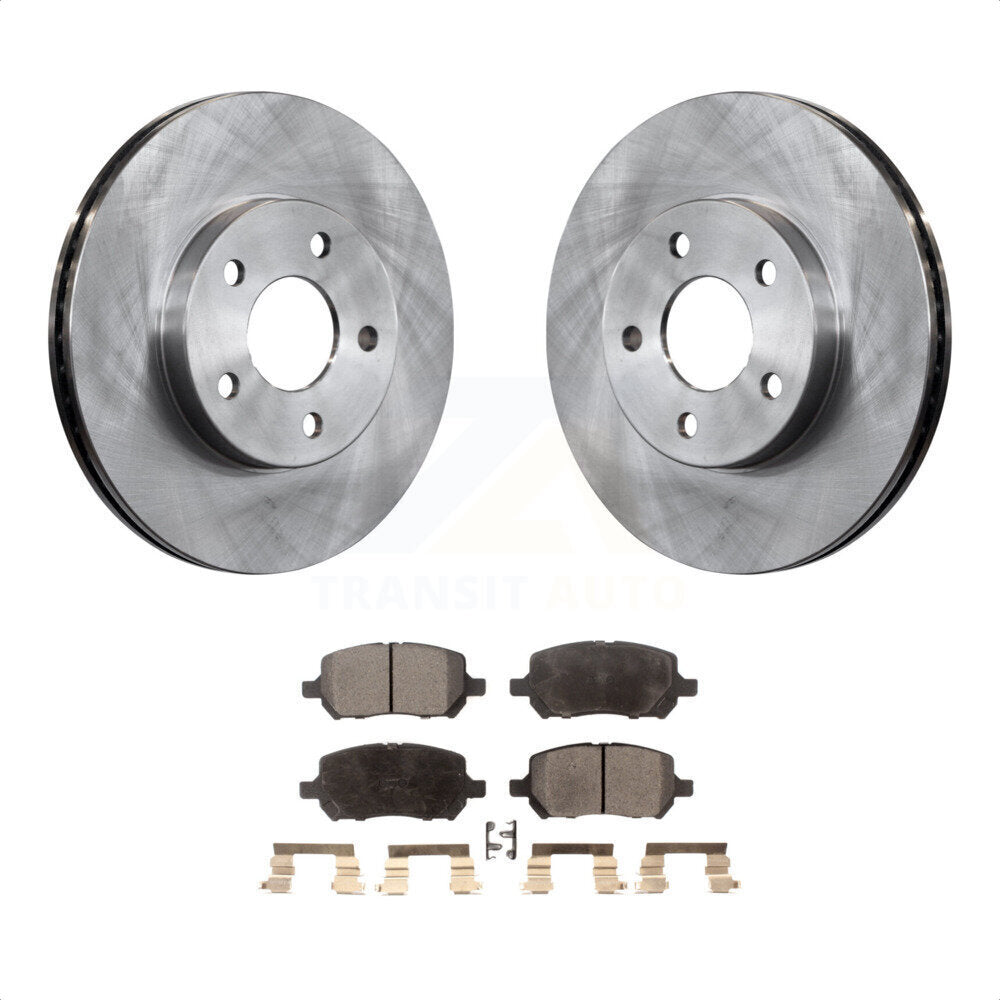 Front Disc Brake Rotors And Ceramic Pads Kit For Chevrolet Cobalt Pontiac G5 K8T-100061 by Transit Auto