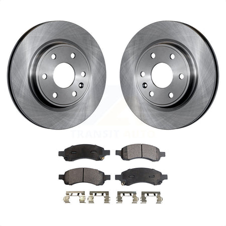 Front Disc Brake Rotors And Ceramic Pads Kit For Chevrolet Traverse GMC Acadia Buick Enclave Saturn Outlook Limited K8T-100064 by Transit Auto