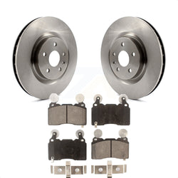 Front Disc Brake Rotors And Ceramic Pads Kit For Chevrolet Camaro SS K8T-100080