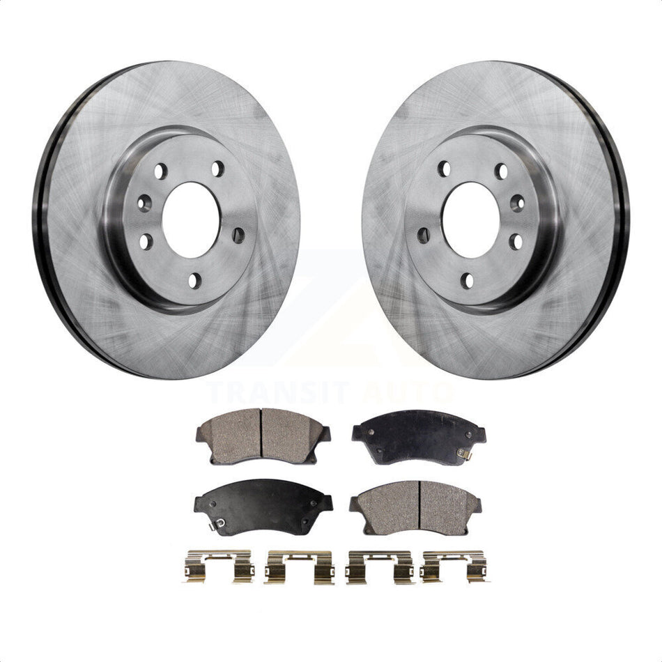 Front Disc Brake Rotors And Ceramic Pads Kit For Chevrolet Cruze Buick Verano Volt Orlando K8T-100087 by Transit Auto