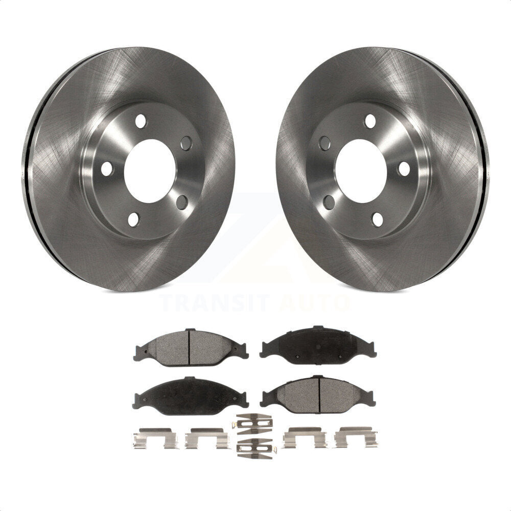 Front Disc Brake Rotors And Ceramic Pads Kit For Ford Mustang K8T-100100 by Transit Auto