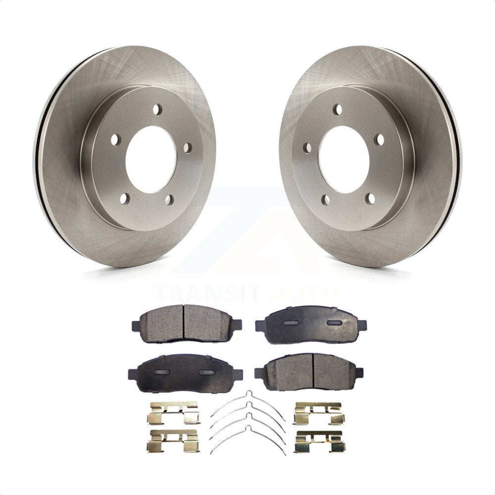 Front Disc Brake Rotors And Ceramic Pads Kit For 2004 Ford F-150 4WD With 5 Lug Wheels K8T-100105 by Transit Auto