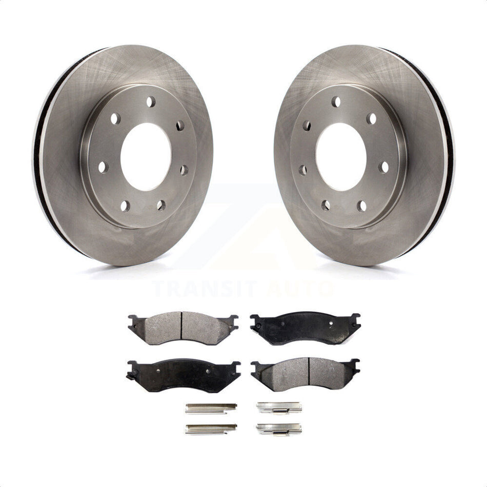 Front Disc Brake Rotors And Ceramic Pads Kit For Ford F-150 F-250 HD Heritage 4WD K8T-100109 by Transit Auto