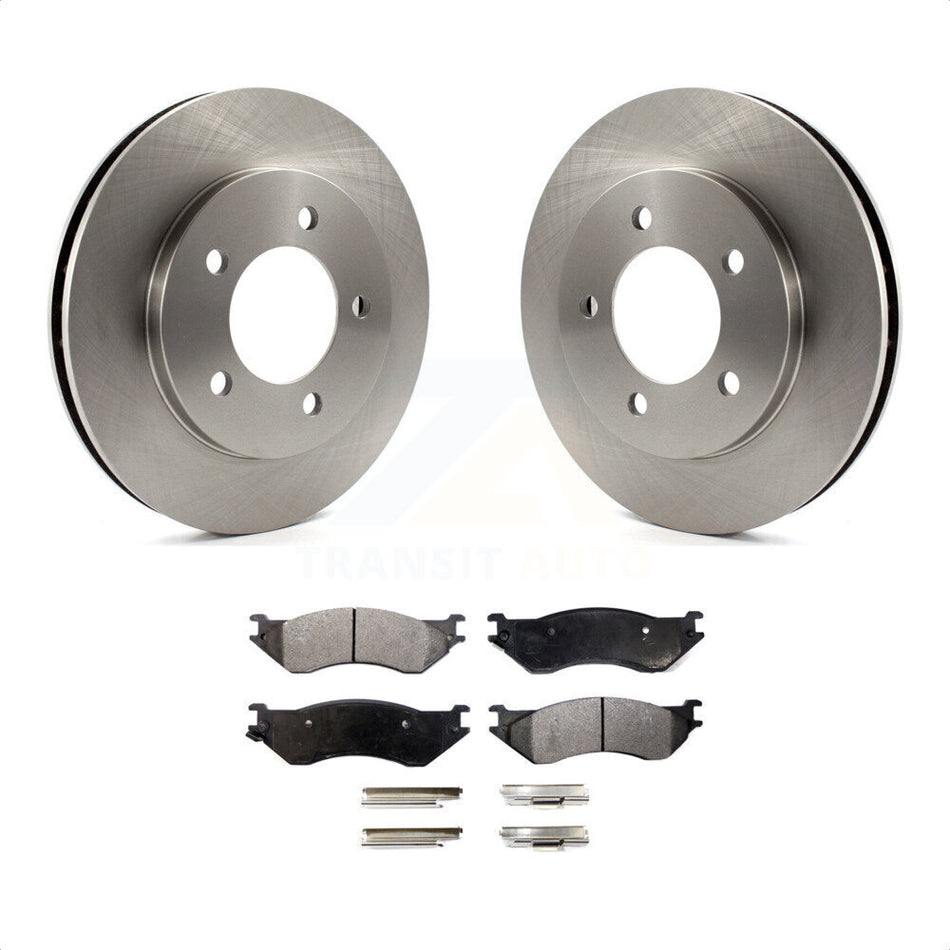 Front Disc Brake Rotors And Ceramic Pads Kit For Ford Expedition Lincoln Navigator 4WD K8T-100123 by Transit Auto