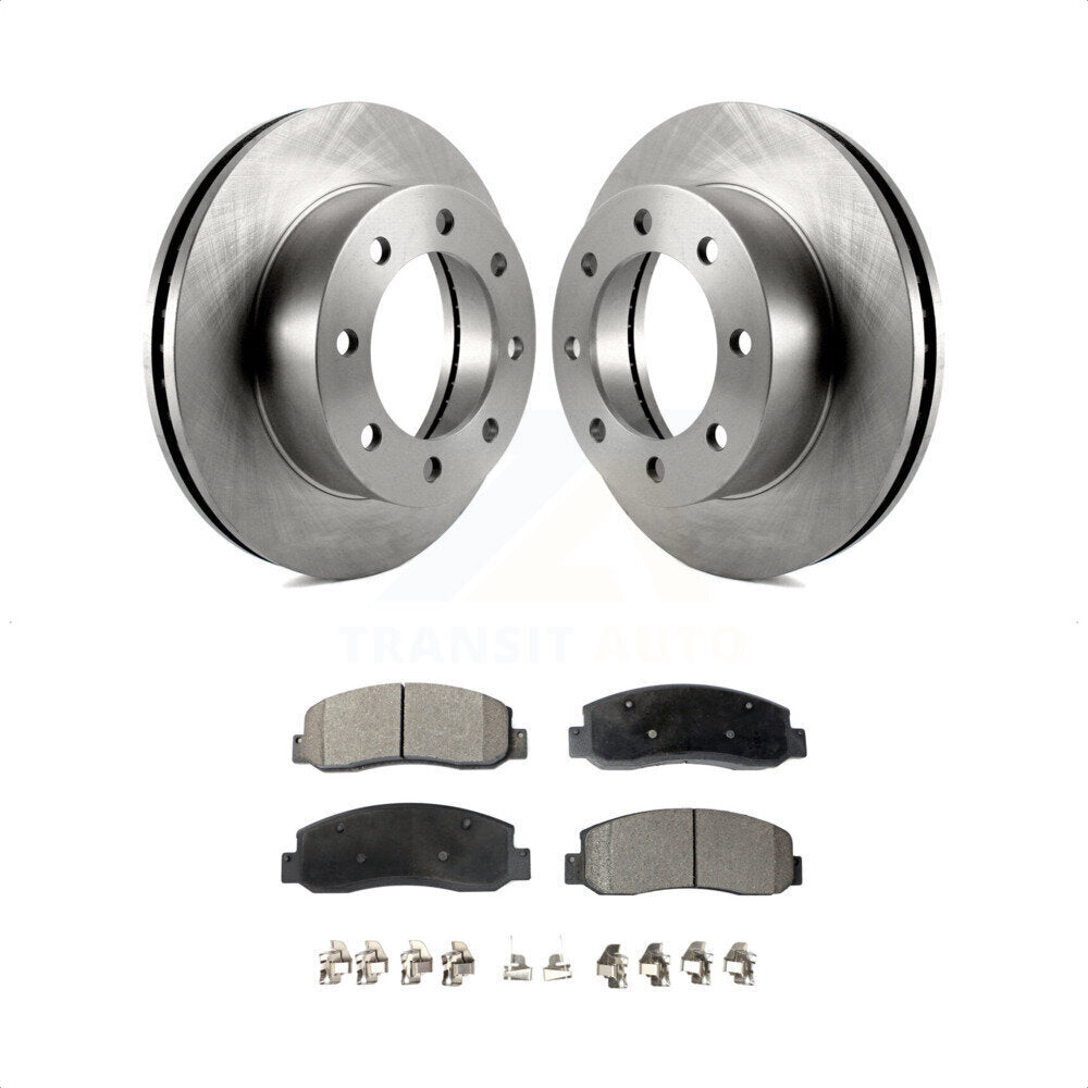 Front Disc Brake Rotors And Ceramic Pads Kit For Ford F-250 Super Duty F-350 K8T-100135 by Transit Auto