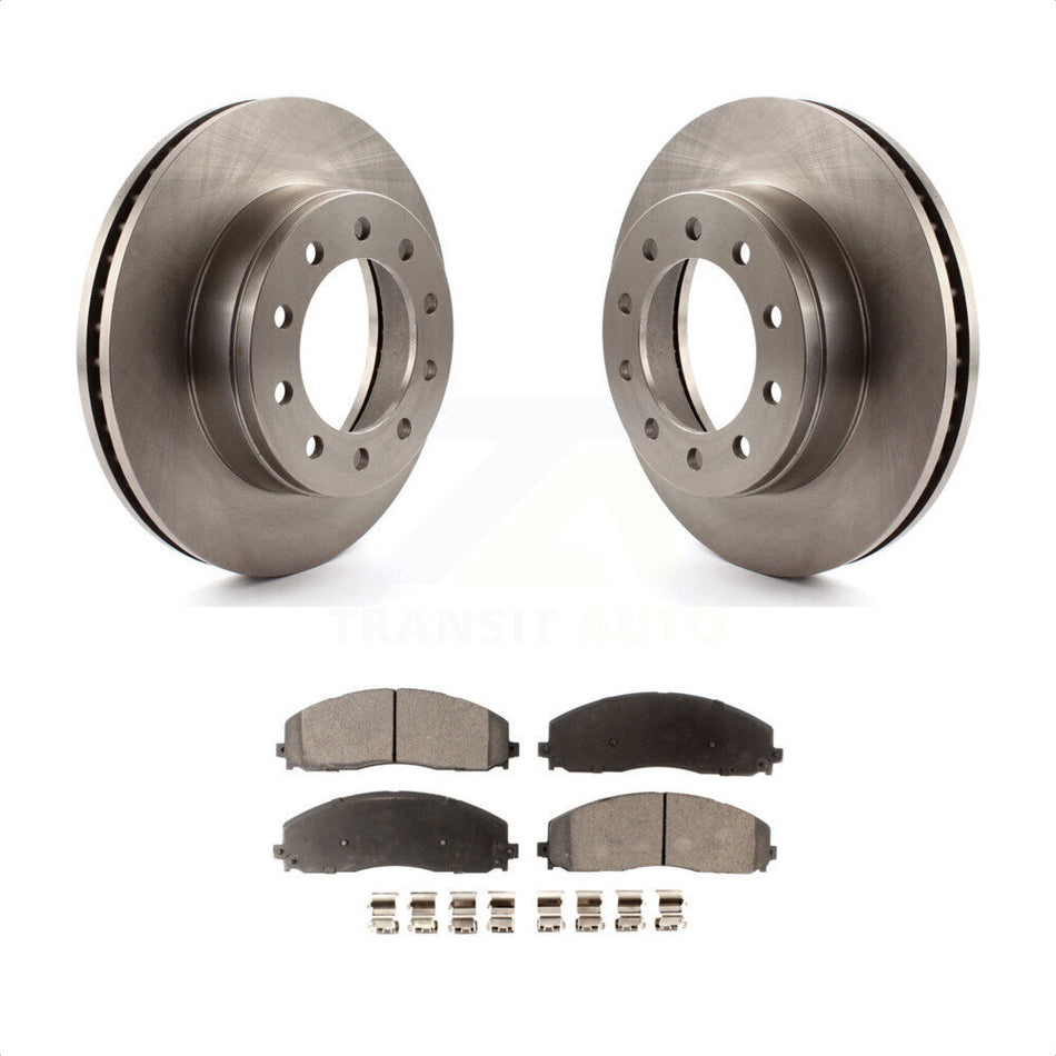 Front Disc Brake Rotors And Ceramic Pads Kit For Ford F-350 Super Duty F-250 K8T-100140 by Transit Auto