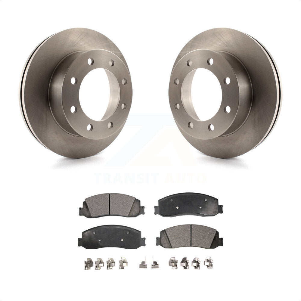 Front Disc Brake Rotors And Ceramic Pads Kit For Ford F-350 Super Duty F-450 K8T-100145 by Transit Auto