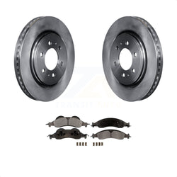 Front Disc Brake Rotors And Ceramic Pads Kit For 2007-2009 Ford Expedition Lincoln Navigator K8T-100151