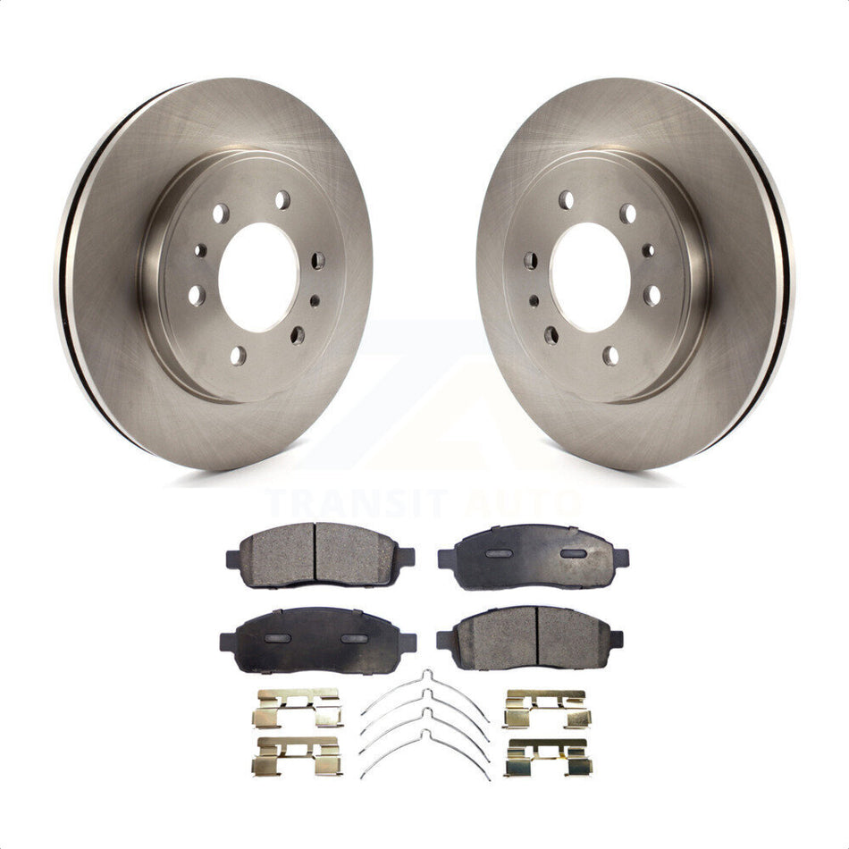 Front Disc Brake Rotors And Ceramic Pads Kit For 2009 Ford F-150 With 6 Lug Wheels K8T-100160 by Transit Auto