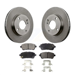 Front Disc Brake Rotors And Ceramic Pads Kit For Ford Fiesta K8T-100168
