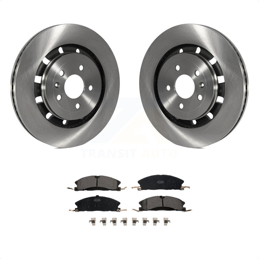 Front Disc Brake Rotors And Ceramic Pads Kit For Ford Explorer Taurus Flex Police Interceptor Utility Lincoln Sedan MKS MKT Special Service K8T-100170 by Transit Auto