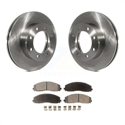 Front Disc Brake Rotors And Ceramic Pads Kit For Ford F-250 Super Duty F-350 F-450 K8T-100173